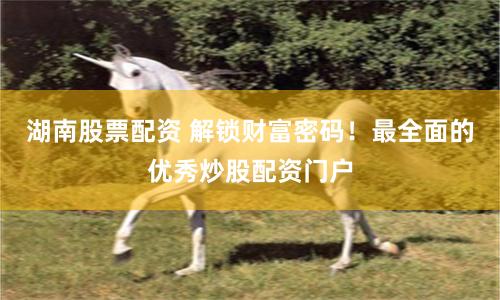 湖南股票配资 解锁财富密码！最全面的优秀炒股配资门户