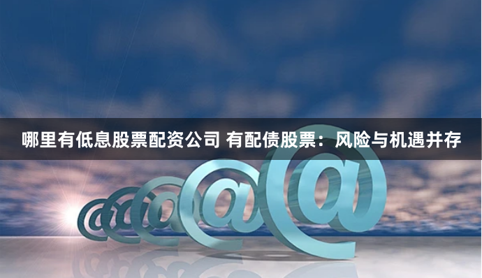 哪里有低息股票配资公司 有配债股票：风险与机遇并存